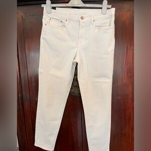 Vince Mason Relaxed Rolled Optic White Jeans-Size 31